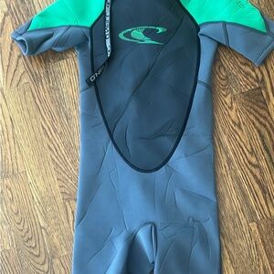 O'Neill Kids 2mm Spring Wetsuit - Green and Gray